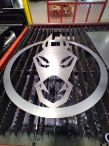 Cold roll steel cut on a fiber laser